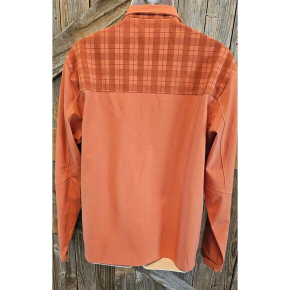 Hollas XFC wind water resistant golf jacket zip pockets orange performance L - Picture 3 of 9